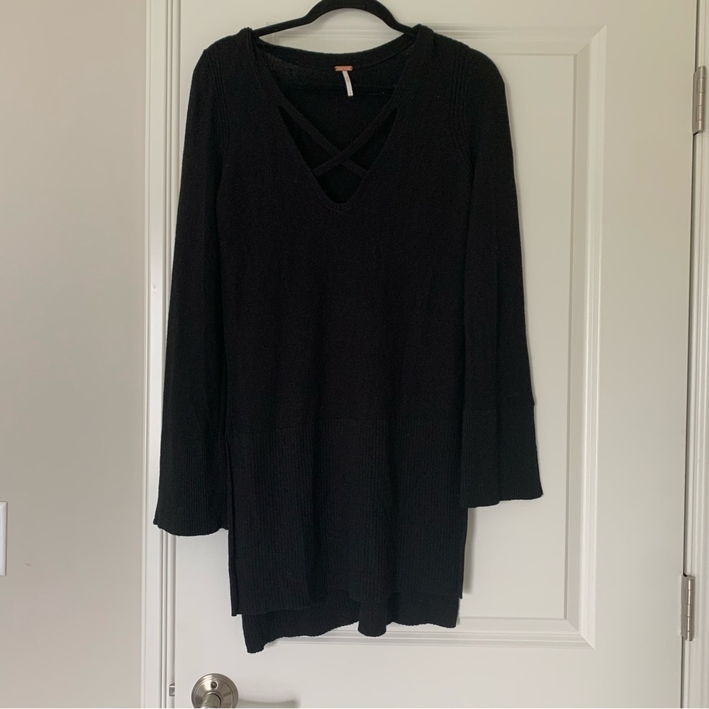 Free People Criss Cross Black Tunic Small From Revolve - Picture 5 of 8